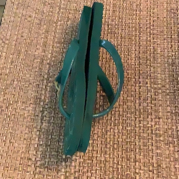 Coach Teal Flip Flops with Starfish Detail - Picture 4 of 8